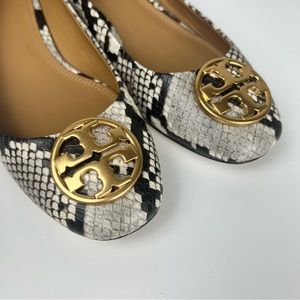 Tory Burch Snakeskin Block Heels